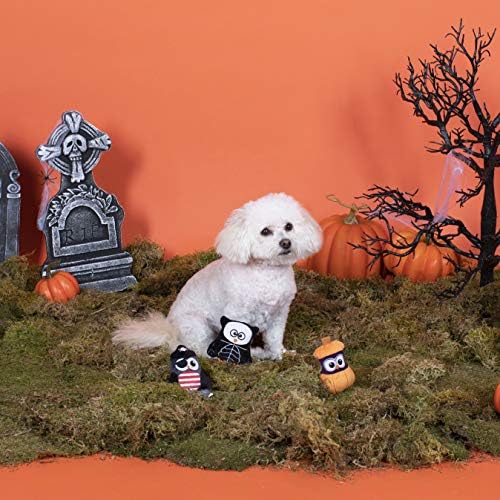 Fringe Studio Mini Dog Toy Set, Owl-O-ween, conjunto de 3, multicolorido
