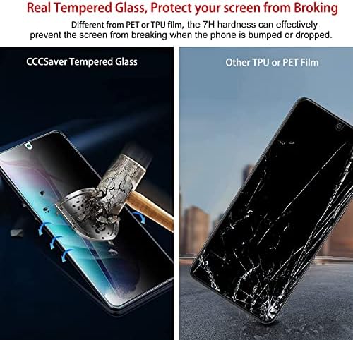 Protetor de tela frontal de vidro temperado Compatível com Samsung Galaxy Z Fold 3 5g+ 2x Privacia
