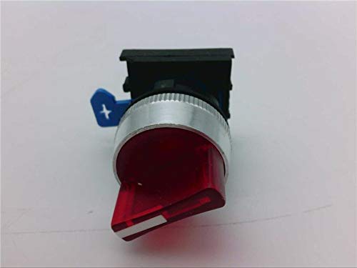 RADWELL RAD-22-SEL-BAIRS9 22,5 mm, bloco de contato não incluído, kit de interruptor seletor, vermelho, iluminado,