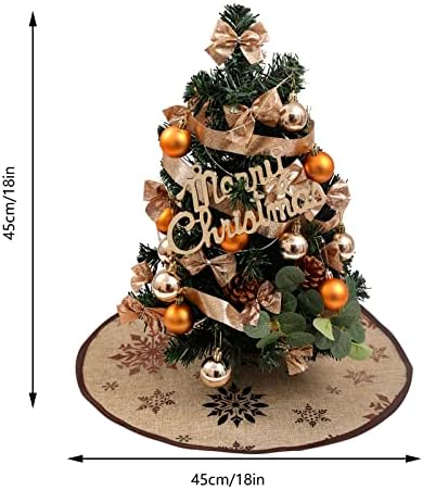 18 polegadas Mini Christmas Tree Treep Christmas Tree Gifts Small Christmas Tree para Natal de Ação de Graças
