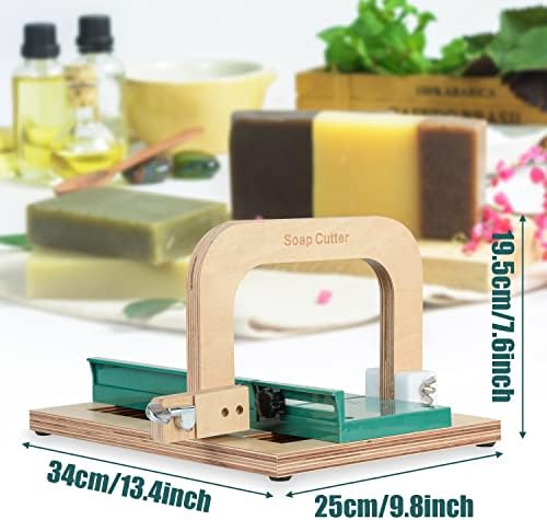 Cortador de sabão com fio de corte ajustável, ferramenta de slicer de sabão para sabão DIY, queijo, manteiga, bolo, fabricação de pão