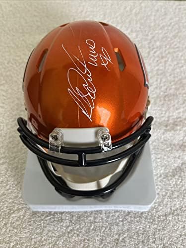 Richard Dent assinou o mini capacete de Chicago Bears autografado com a autenticação de Beckett