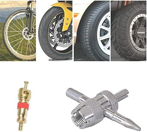 SUPKEYER 32IN1 Bike Motobike Pneue Core Tool Ferramenta Ferramenta de reparo da válvula de pneu com 4 Em 1 Removedor