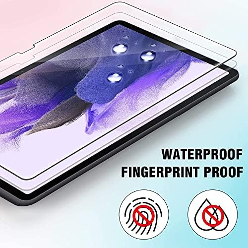 Ferilinso projetado para o Samsung Galaxy Tab S7 Fe 5g 12,4 polegadas 2021 Protetor de tela, [Glass Temperado] [Proteção Militar] [HD Clear] [Case Friendly] [Anti-Fingerprint] [Anti-Scratch] [Bubble Free]