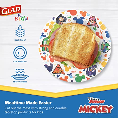 Feliz para crianças Disney Mickey e amigos de 8,5 ”pratos de papel | Mickey and Friends Placas