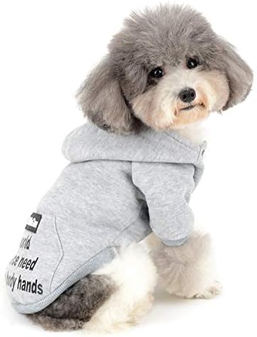 Zunea Capuz de cachorro pequeno casaco de jaqueta quente de inverno com capuz de cachorrinho roupas