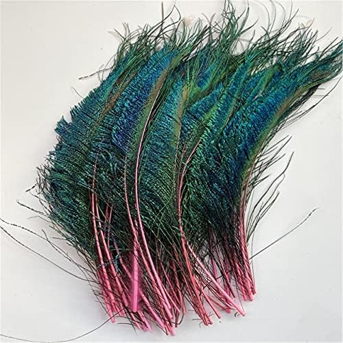 Pumcraft Feather for Craft 10pcs/lot rosa penas de pavão 30-40cm Acessórios para casa de Natal Carnaval Diy