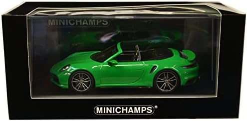 Minichamps 2020 911 Turbo S Cabriolet Green Limited Edition para 504 peças em todo o mundo 1/43 Modelo