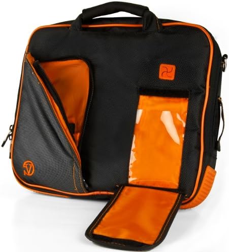 Orange Soft Travel Borda Cruzada Bolsa Bolsa Carão de Porte do MacBook Air de 13 polegadas, Pro 13