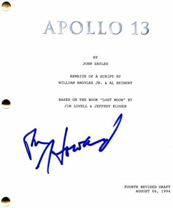 Ron Howard assinou autógrafo Apollo 13 Script completo de filme - Opie Taylor, o show de Andy