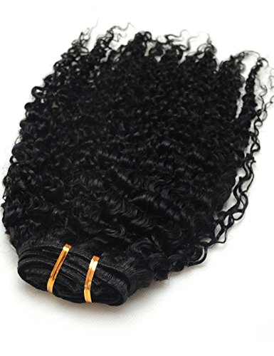 Luwigs afro kinky curly 3b 3c Clip em extensões de cabelo para mulheres negras clipes de cabelo humano virgens