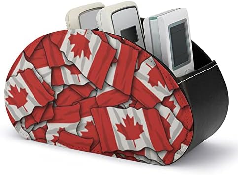 Titulares de controle remoto da bandeira do Canadá 5 Caixa de armazenamento da área de trabalho do organizador