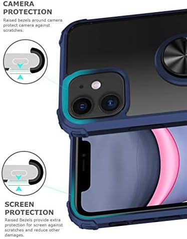 Caso de chutes Greatruly para iPhone 11 6,1 polegadas, proteção contra queda de proteção transparente, capa
