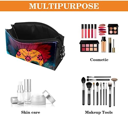 Tbouobt Makeup Bag Zipper Pouch Travel Organizador cosmético para mulheres e meninas, abstrato