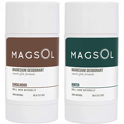 Desodorante natural de magsol para homens e mulheres - homens desodorantes com magnésio - perfeito