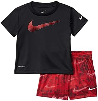 Nike Boy's Graphic T-Shirt and Shorts 2 peças Conjunto
