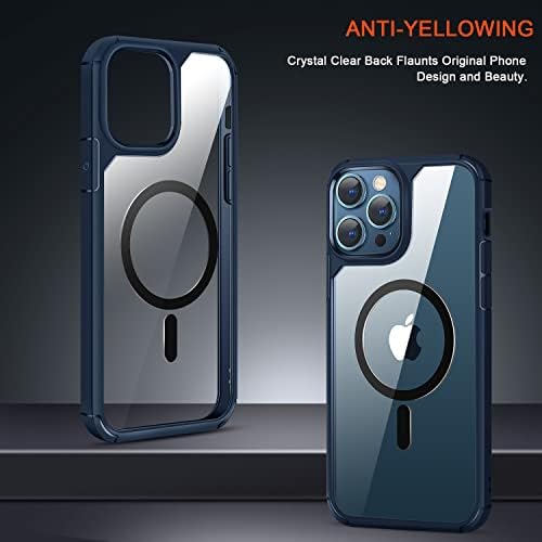 Case magnética tendlina compatível com o iPhone 13 Pro Case [Compatível com MagSafe] Cristal Clear
