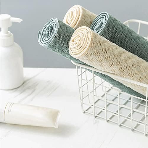 Lysldh japonês esfregando banheira traseiro de lavagem de poliéster pincel de toalha de poli -telha casa lavando