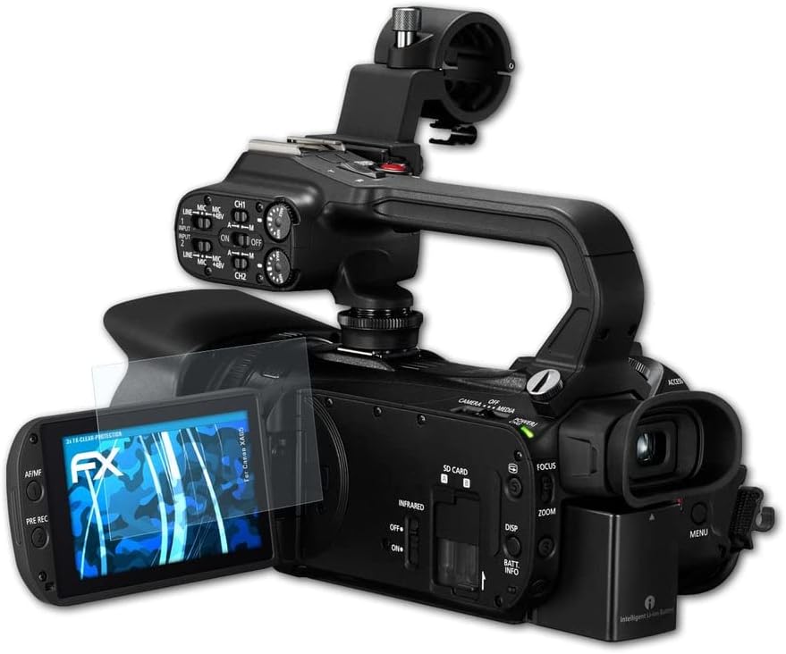 AtFolix Screen Protection Film Compatível com o protetor de tela Canon XA65, filme de proteção Ultra-Clear