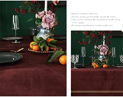 Talha de mesa Jydqm, mesa de jantar, toalha de mesa, toalha de mesa de chá, capa de mesa redonda americana retangular de cor sólida