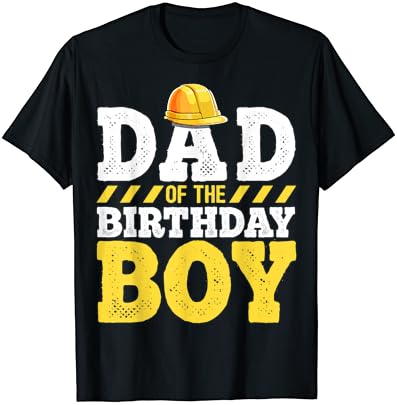 Pai do aniversariante, Camiseta de Hat de Festa de Aniversário de Construção