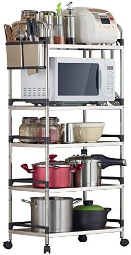 Rack de armazenamento KMMK Adequado para a cozinha sala de estar de escritório ， 5 camadas de forno de microondas