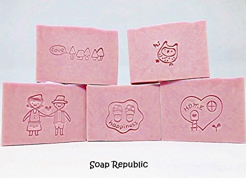 SoapRepublic 'Life Is Good' Acrylic Soap Stamp/Carimbo de Biscoito/Carimbo de Argila