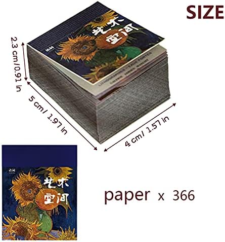 366 folhas de papel de scrapbook, estético material de diário vintage material decorativo material