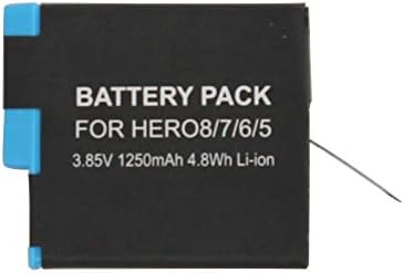 AHDBT -801 Substituição de bateria e carregador para a câmera GoPro Hero8 Hero 8 - Compatível com Spjb1b