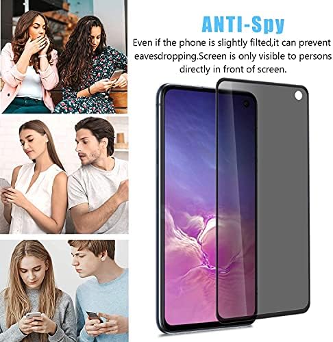 ANBZSIGN [2 pacote] Samsung Galaxy S10E Protetor de tela de privacidade, vidro temperado de dureza