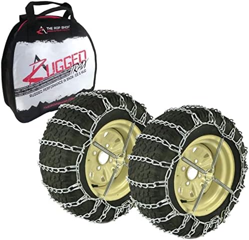 A ROP SHOP | Par de 2 cadeias de pneus de ligação para Polaris 16x7.5x8 dianteiro e pneus traseiros de 24x10.5x12