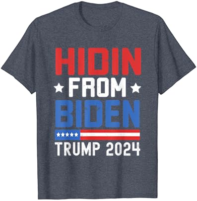 Hidin, de Biden Kids Men Trump 2024 Funny Anti Joe Biden T-Shirt