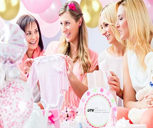 Decorações do chá de bebê para menina | Premium | 75 pcs | É uma banner de garota | Balões de folha de