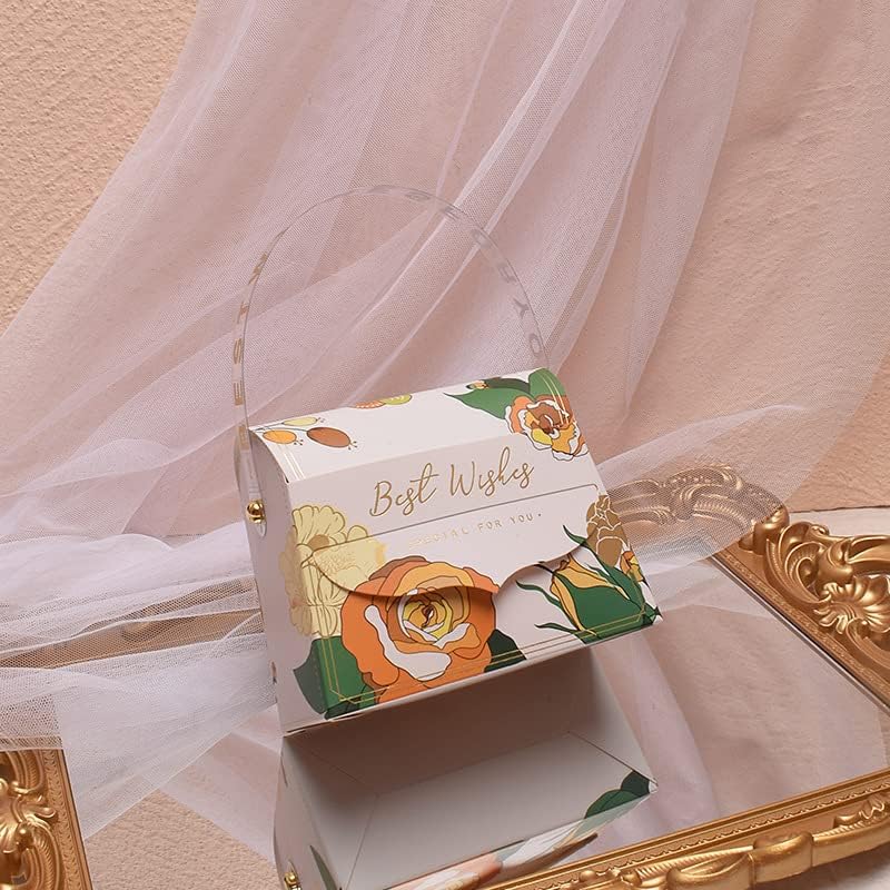 RGONTAR 10 PCS Bolsa Candy Box Bolsa Caixas de tratamento de aniversário Caixas de doces de
