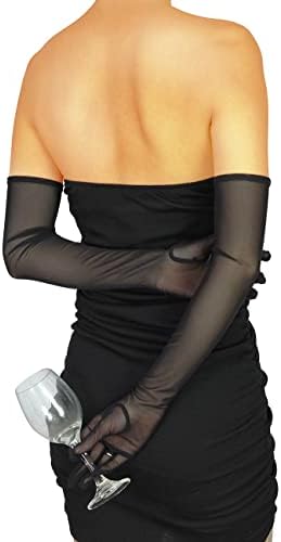 Xxdingbs luvas sexy femininas 2023 Mesh Tulle Super Luvas Luvas Luvas de Halloween Faculdade de Festas de Festas