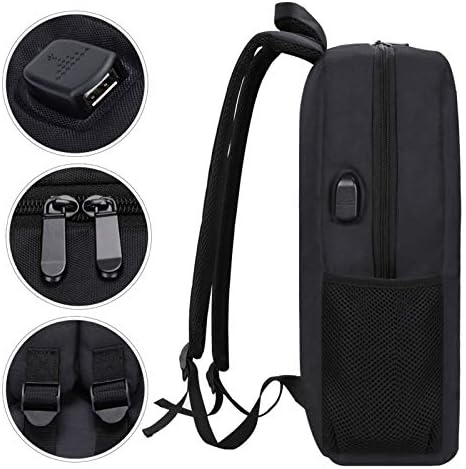 Us Bald Eagle Laptop Backpack Travel Business Back Pack com USB Charging Port Slim Daypack Saco