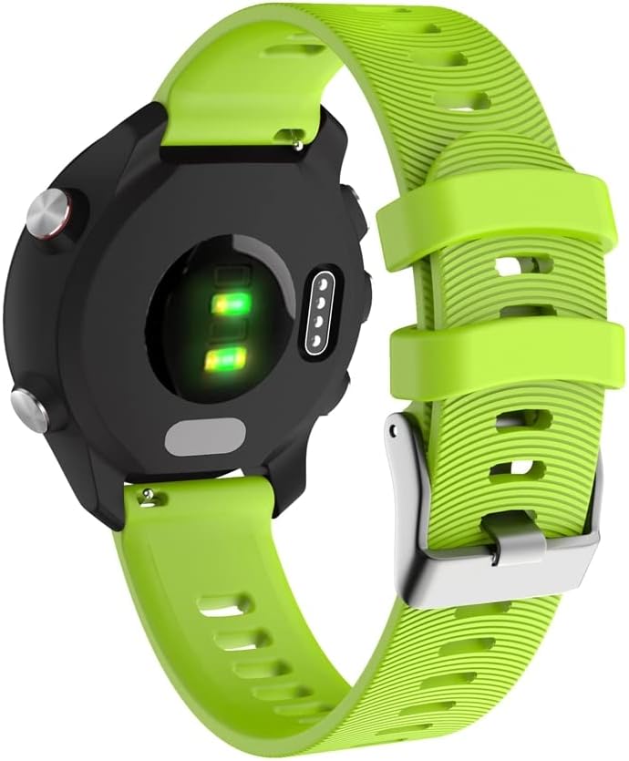 Daseb 20mm Silicone Watch Band Strap for Garmin Forerunner 245 245m 645 Vivoativo 3 Vivomove HR