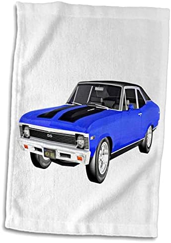 Carro gráfico de boehm 3drose - 1968 Muscle Car - toalhas