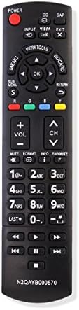 O novo controle remoto N2QAYB000570 se encaixa na TV da Panasonic TC-32LX44 TC32LX44S TC-32LX44S
