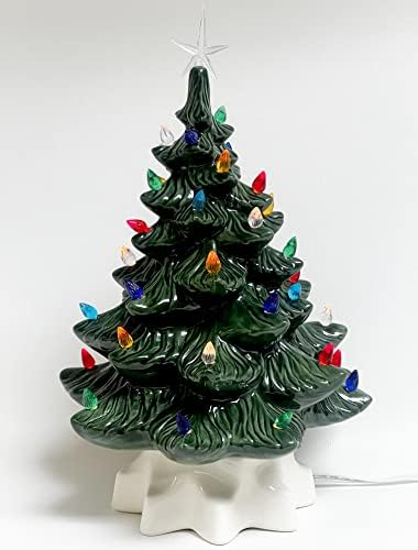NACIONAL ARTCRATH® Medium Twist Twist Ceramic Christmas Tree Lights para o seu Natal ou árvore de cerâmica novo