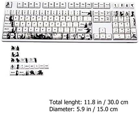 Solustre 2 Conjuntos de teclado de teclado Captas mecânicas personalizadas CAPS mecânicos CAPS 128PCS