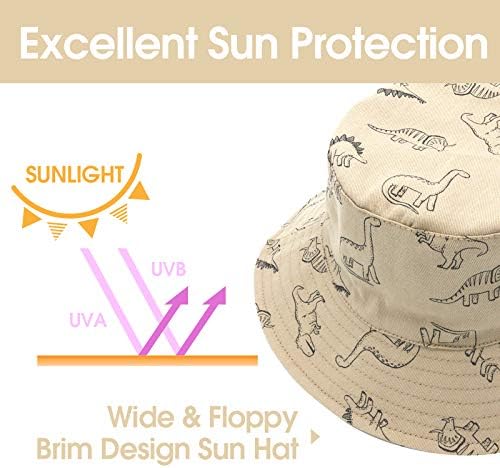 Sarfel Baby Sun Hat Sun Capfetes de verão UPF 50+ Baby Bucket Bucket Kids Hats de praia para meninos