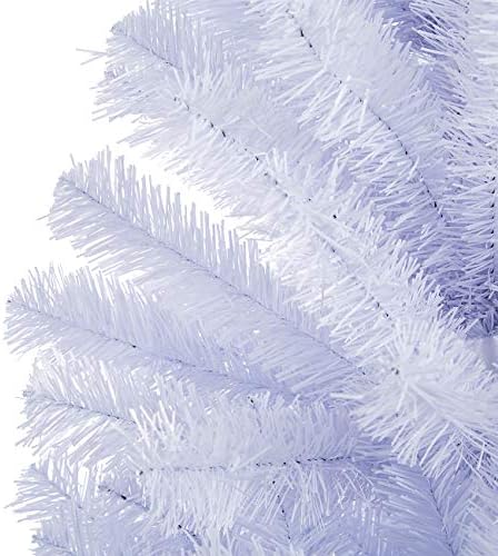 Sunnyglade de 4 pés premium branco artificial árvore de natal 400 dicas de árvore cheia fácil de montar com o