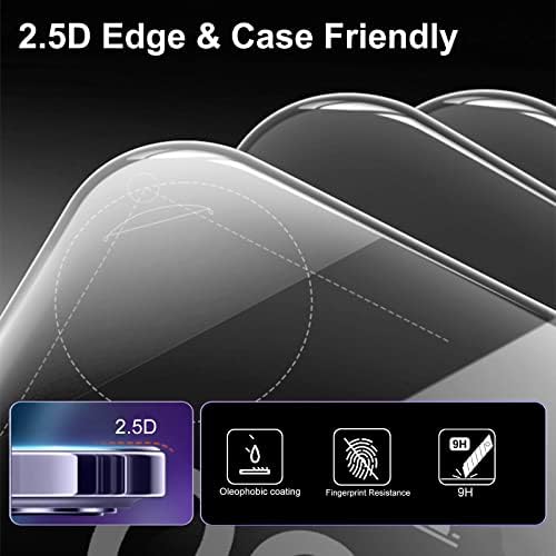 Lyunsn [3pack] para Motorola Edge 2022 Protetor de tela Filme de proteção de vidro temperado