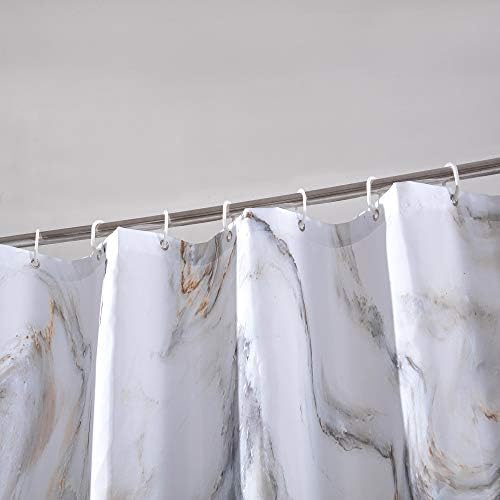 Cortinas de chuveiro de mármore dourado cinza Cosevier para banheiro, decoração de banheiro à prova d'água de