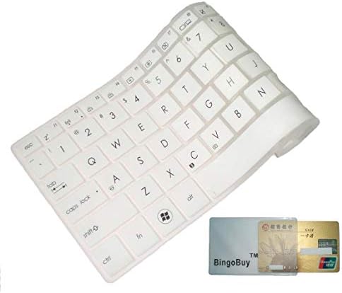 BingoBuy Semi-White Ultra Thin Silicone Keyboard Protector Skin Cover for Dell Inspiron 15-3521 15R-5521