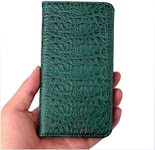 Founcy for Apple iPhone 14 Pro Flip Leather Case, Crocodile Pattern Shopfroof ChopTow Kickstand