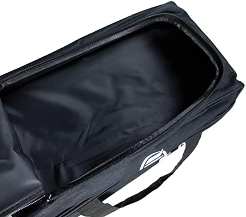 Elite Basic Basic Double Roller 2 Ball Bowling Bag com rodas | Bolso superior grande para acessórios