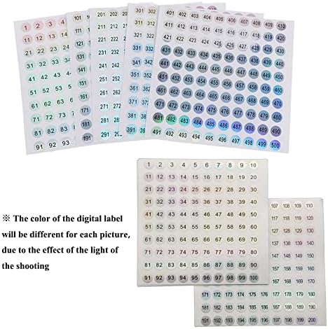 Adesivos de número de garrafas de esmalte Nauhix, adesivos de números de laser redondos de 10 mm, rótulos autodesivos