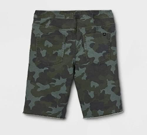 Classe de arte Boys Stretch jeans pull -on shorts - camuflagem verde
